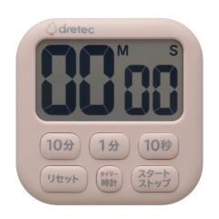 Dretec - 日本大面版計時器 (粉紅色) T-592
