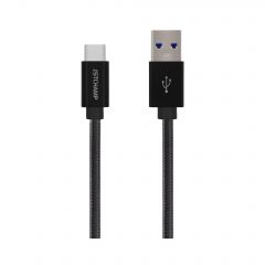 First Champion USB 3.1 Type-C to USB-A Male Cable - 180cm Nylon Braided - TC3M-NY180 TC3M-NY180