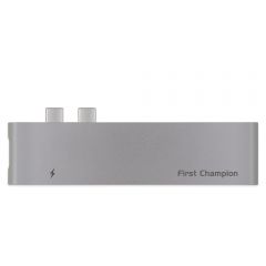 First Champion 雙 USB-C 集線器 - 7合1 (HDMI, USB, USB-C, Card Reader) - TCH-72C2U3HCR