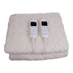 Turbo Italy - TEB-153D Double-Person Berber Fleece Embossed Electric Heated Blanket TEB-153D