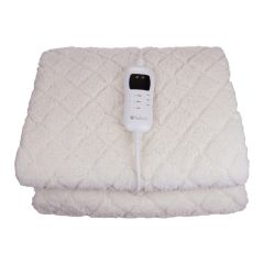 Turbo Italy - TEB-153S Single-Person Berber Fleece Embossed Electric Heated Blanket TEB-153S