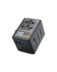 TESSAN - 5 Port 35W Universal Travel Adapter TS-WTA02