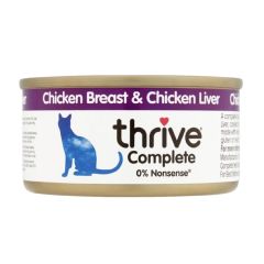 Thrive - 脆樂芙-100%雞+ 雞肝 |成貓罐頭  (75gx12) #01693