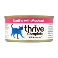 Thrive - 脆樂芙-100%沙甸魚+鯖魚 |成貓罐頭  (75gx12) #02676