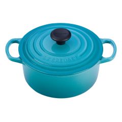 Le Creuset - 圓形琺瑯鑄鐵鍋 18厘米 (Caribbean Blue)