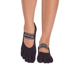 Toesox - Grip Full Toe Mia Best In Class 防滑五趾襪 黑色 - 細碼 (最低購買數量: 2件) CR-TOEX-00022-S