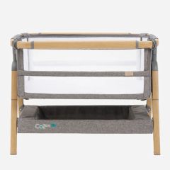 Tutti Bambini - Cozee XL Bedside Crib & Cot (Oak + Charcoal/Scandinavian Walnut + Beige) Tutti_211209_MO