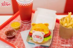 罐頭豬 LuLu漢堡系列 - 毛絨掛件 (漢堡包款)
