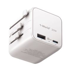 Momax - 1-World² 20W 2 接口 USB 旅行充電器