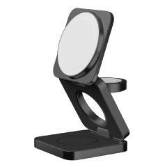 Momax - Q2.Mag 25W Qi2 三合一磁吸無線充電支架UD31D (黑色) UD31D