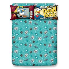 Uji Bedding - 1900 thread count Bamboo Textile Characters Fitted Sheet + Pillow Case - Donald Duck(4 Sizes option) UJI-DD2101-MO