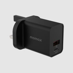 Momax One Plug 30W PD雙輸出快速充電器 黑色
