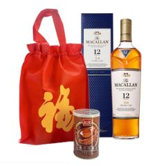 The Macallan 12 Year Old Double Cask Single Malt Whisky Gift Bag (with Abalone Can) MACALLAN12_DCGP