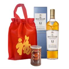 The Macallan 12 Year Old Triple Cask Single Malt Whisky Gift Bag (with Abalone Can) MACALLAN12_TCGP