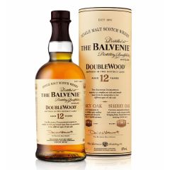 The Balvenie DoubleWood Aged 12 Years Single Malt Scotch Whisky Gift Set (with Stainless Steel Whisky Bottle) TF_BALVENIE_12GP
