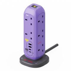 Momax - ONEPLUG 11-Outlet Power Strip With USB (Dom) US11UKGDU CR-US11UKGDU