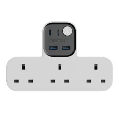 Momax - 1-Charge Work Flow 35W 2A2C T-shaped Extension 3-Socket US19 CR-US19UKW