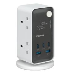 Momax - 1-Charge Work Flow 6-Outlet Power Tower with 35W 2A2C PD USB US21 CR-US21UKW