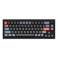 Keychron - V2 Swappable RGB Backlight - Carbon Black - Knob Version (Red Switch/Blue Switch/Brown Switch) V2-all