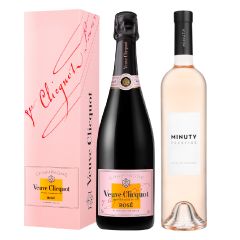 (預售)(預計派送日期: 2月11日) Veuve Clicquot Rose Champagne 750ml (連禮盒) +  Minuty Prestige Rosé 750ml VCPROSE_MINUTYP