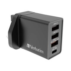 VERBATIM - 4 Port 30W PD & QC 3.0 USB 充電器 [66892] VERBA-all