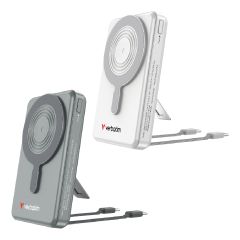 [3C CCC Certified] Verbatim - 5-in-1 Charge'n' Go 10000mAh 2C & Display Power Bank (Grey / White) VERBA_10K2CNDP_ALL