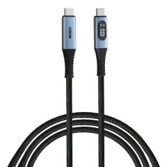 Verbatim - 120cm Sync & Charge Cable PD 3.0 100W USB-C to USB-C with LED Display (SCC2-CCD100) VERBA_31848