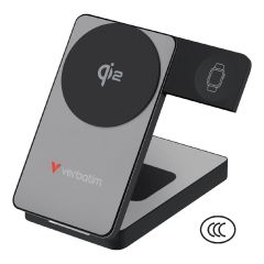 [3C CCC 認證] Verbatim - Charge 'n' Go 10000mAh 三合一 Qi2 磁吸無線流動充電池 [黑色] VERBA_32295