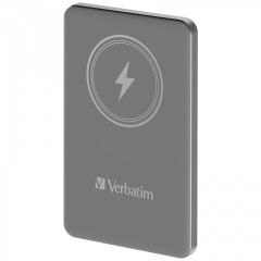 Verbatim - 5000mAh Magnetic Wireless Power Pack 磁吸無線流動充電池 - 灰色
