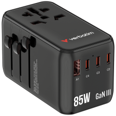 Verbatim - Charge 'n' Travel Diamond 85W 通用旅行轉插連伸縮充電線 (CNT-02)  [多種顏色]