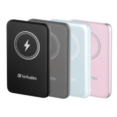 Verbatim - 10000mAh Magnetic Wireless Power Pack (MCP-10) (Multi Colors) VERBA_MCP10_ALL