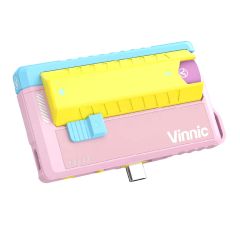 Vinnic - Rendezvous 5000mAh 可換電 Type-C 直插式 雙輸出行動電源 [附21700電池兩枚及專用鋰電充電座] [紫色 / 粉紅色]