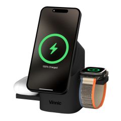 Vinnic - OWL PEAK 2 - 3-IN-1 Magnetic Wireless Charging Dock [Multi-Color] CR-VPPD-31WSCG5-M
