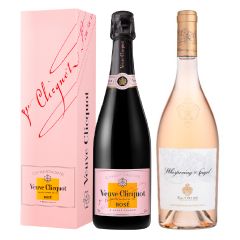 (預售)(預計派送日期: 2月11日) Veuve Clicquot Rose Champagne 750ml (連禮盒) +  Chateau d'Esclans Whispering Angel Rosé 750ml VSPROSE_WA