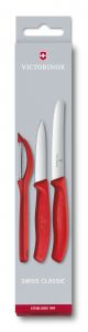 Victorinox Swiss Classic 3 件削皮刀與削皮器紅色套裝 (6.7111.31)