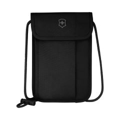 Victorinox Travel Essentials 隨身掛頸小袋, (黑色/沙棕色)