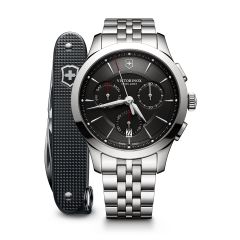 Victorinox Alliance Chronograph 腕錶, 黑色錶盤
