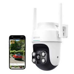 Botslab - W312 Smart AI Outdoor Pan/Tilt Camera Pro (White) W312WHITE