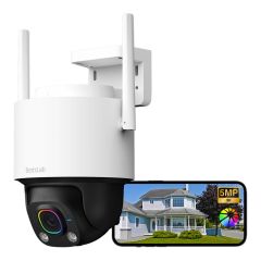 Botslab - W317 Smart AI Night Outdoor Pan/Tilt Camera Pro (White) W317WHITE