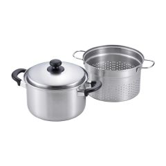 Summit Casserole with Perforated Steamer Basket & Lid 22cm WAH0009