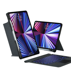 WIWU 藍牙 Mag Touch iPad 鍵盤保護套 (iPad Pro 12.9"(2018/2020/2021/2022)/ iPad Air 13" 2024) - 黑色 (6936686403528) [預計送貨時間: 7-10工作天]