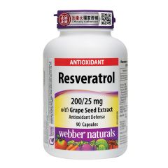 webber naturals - Resveratrol with Grape Seed Extract WN-3460