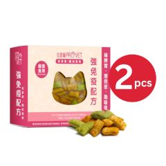Wai Yuen Tong - ProVet Cat Cookies with Immune Boost Formula Tuna/Chicken Flavour 60g* 2packs CR-WYT6890B01P001