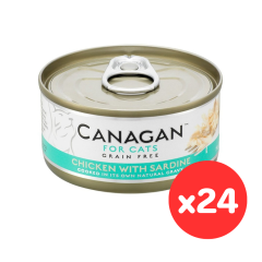 Canagan - Cat Can Chicken with Sardine for Cats (75g x 24 Cans) 