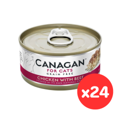 Canagan - Cat Can Chicken with Beef for Cats (75g x 24 Cans)