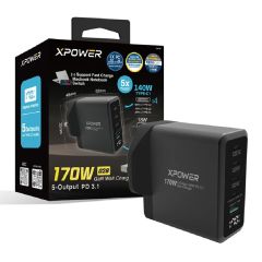 XPower - 5-Output PD 3.1 GaN Digital Display Charger 170W [028] CR-XP_028