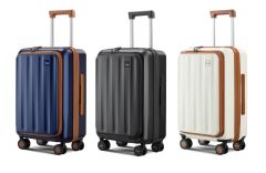 YASHI - Omi Plus拉鍊前開蓋行李箱 (20/24/28") (3色可選)