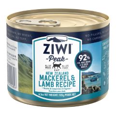 Ziwipeak - Wet Cat Food - Mackerel & Lamb Recipe (185g / 6.5oz) #594306 ZIWI_CCML185