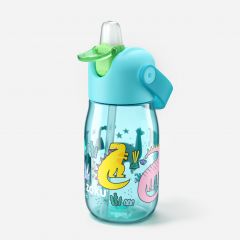 ZOKU Kids Flip Straw Bottle 400ml (Straw Cleaning Brush Included) - (4 pattern choices) ZK201-MO