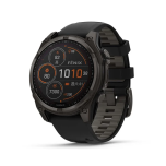 Garmin - Fenix 8 47mm Sapphire Solar Carbon Gray DLC Titanium with Black Silicone 石墨灰智能手錶 010-02906-70
